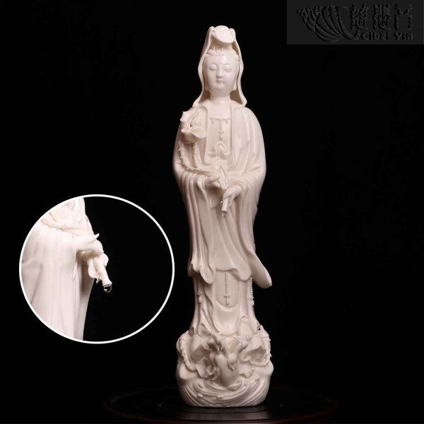 Dehua white porcelain dripping Guanyin A