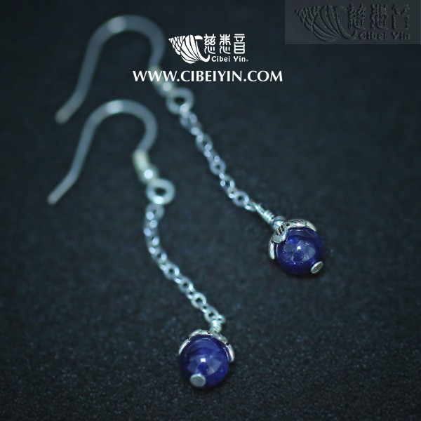 Eternal-Sapphire 925 silver earrings