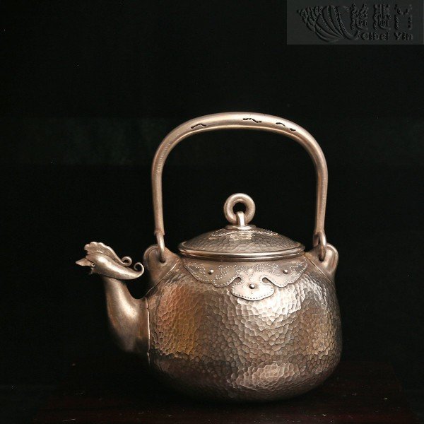 Phoenix is ​​coming totem sterling silver pot (made by Ming Yue Changqing)