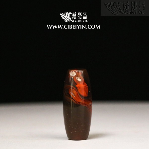 “Flaming Red Lotus”True Fire Stone Pendant-13-011