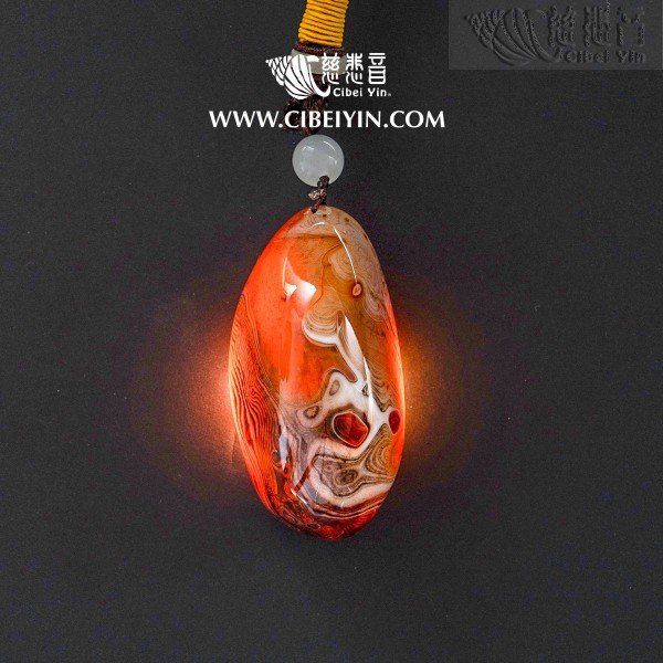 "Seven Treasures and Eight Treasures" Agate Handheld (Large)-071