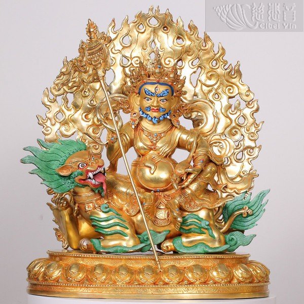 Gilt-Bronze Dzambala Statue  (H 50cm)