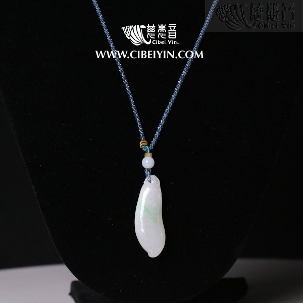 Jade Necklace – “Blessing Gourd”-100