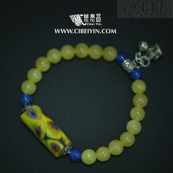 Glazed Crystal Bracelet 16-1A