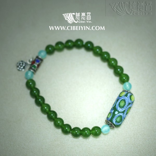 Glazed Crystal Bracelet 416-17