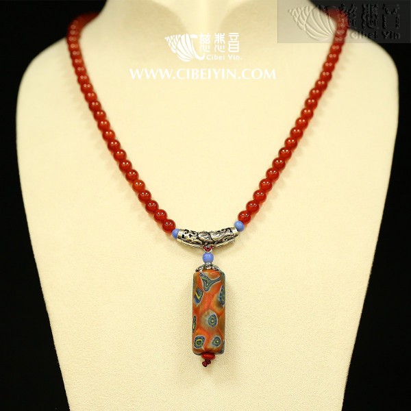 Glazed Crystal Necklace 416-22