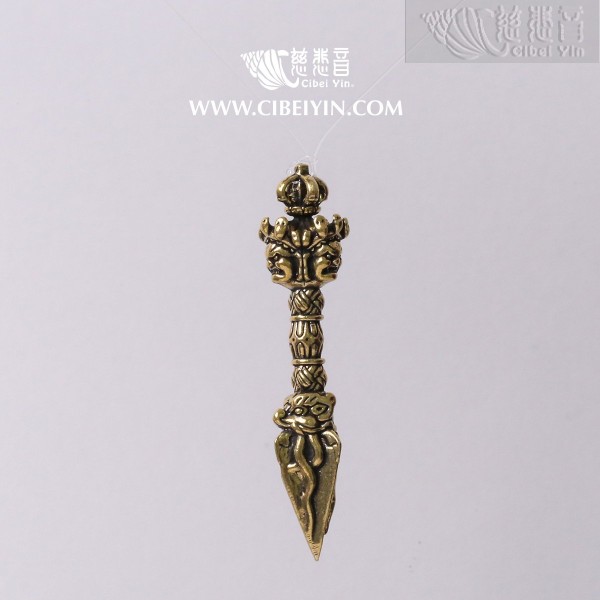 Brass Phurba Vajra Dagger (10×55 mm)