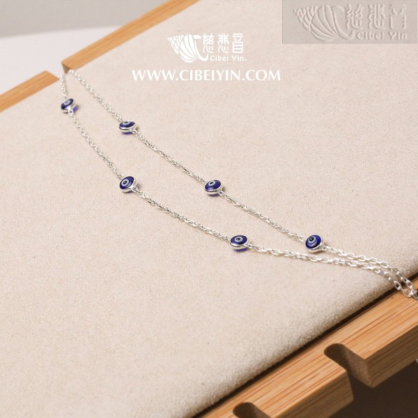 Vajra Eye Double-strand Bracelet-Dark Blue (5mm)