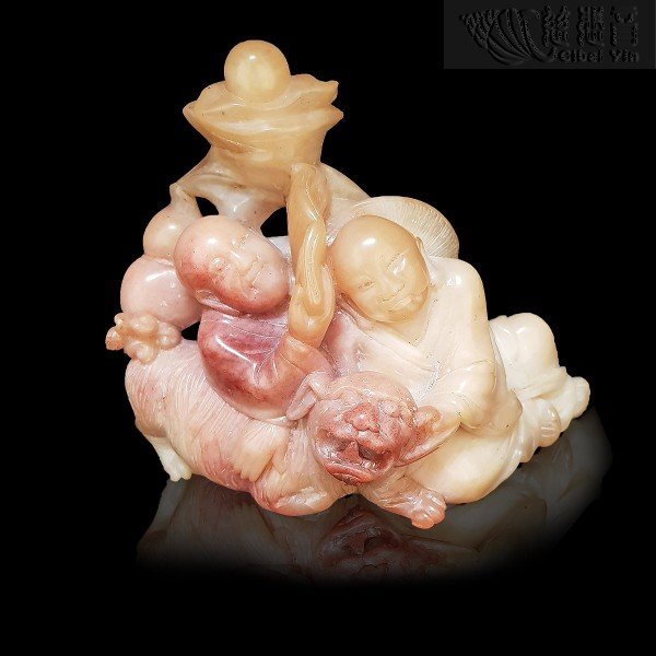 Shoushan Stone Fuhu Arhat Decoration