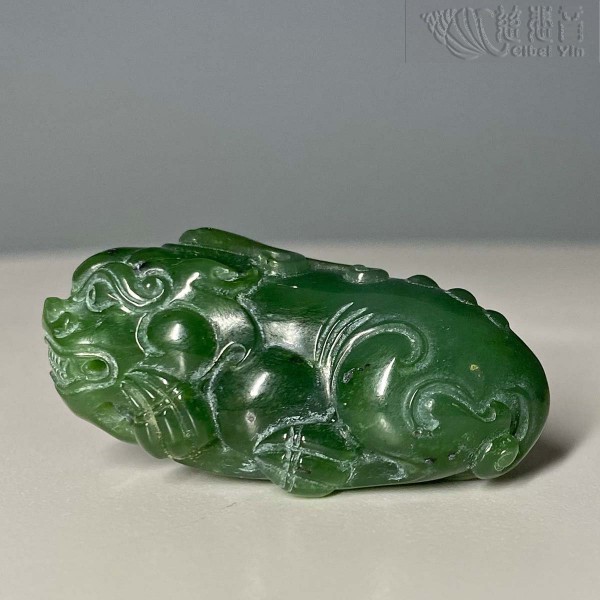 Handheld Hetian Jade Pixiu (small)
