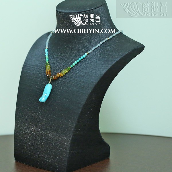  "After a storm comes a calm" Turquoise Necklace
