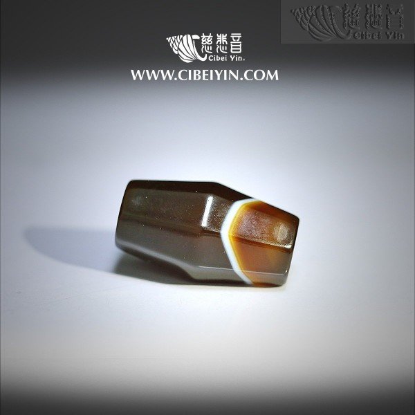 Medicine Buddha Ancient Dzi (eight ridges shape)-(M)-30A