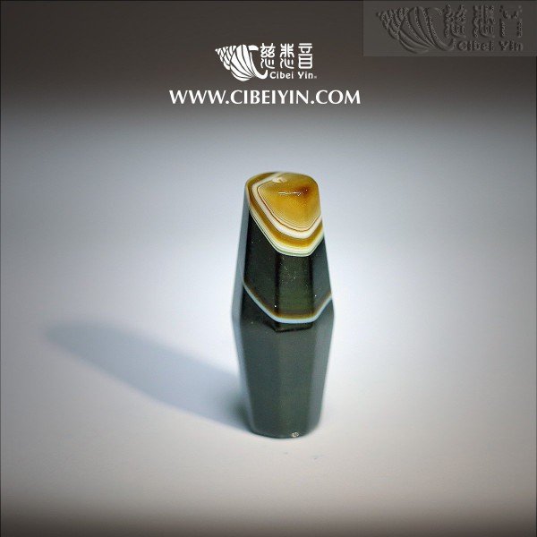 Medicine Buddha Ancient Dzi (eight ridges shape)-(2XL)-A0A