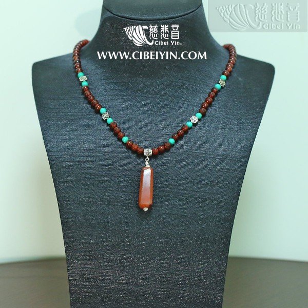 Old Agate Necklace 02-2A