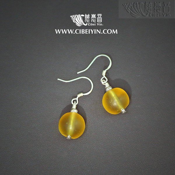 Glazed Crystal  Earrings 10-1