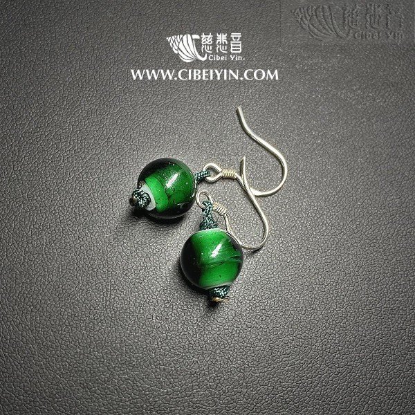 Glazed Crystal Earrings 11-3