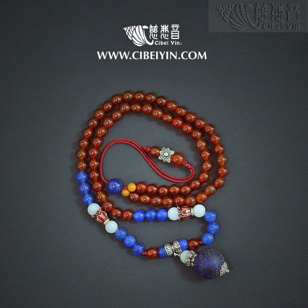 Glazed Crystal Necklace 1A-12