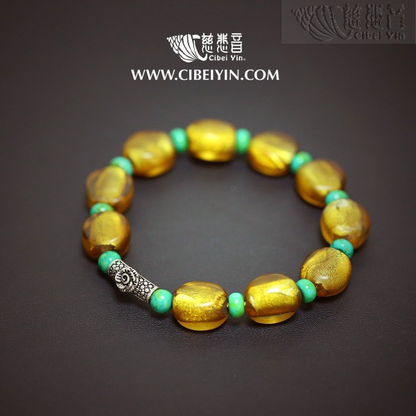Glazed Crystal Bracelet 15-8