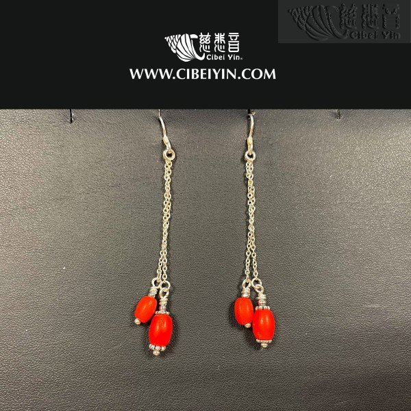 Glazed Crystal Earrings 19-6