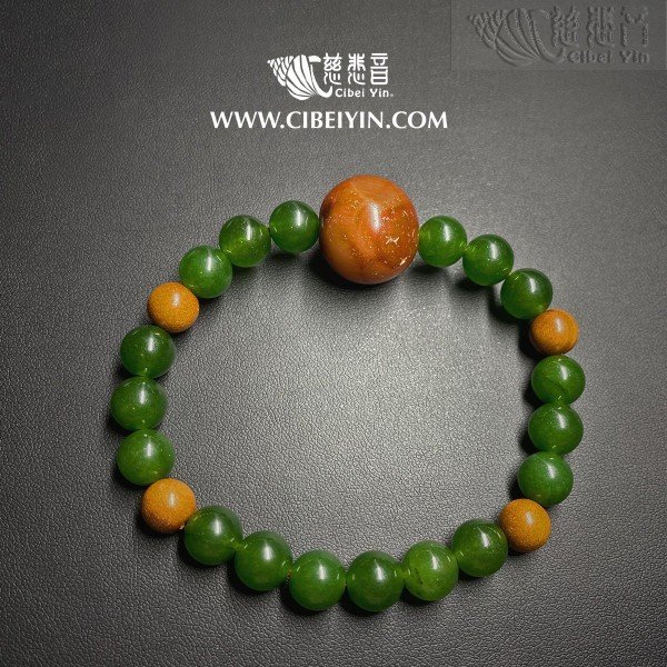Old agate beads Bracelet 2A-39