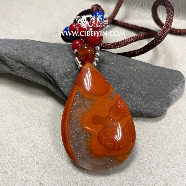 True Fire Stone Necklace-18-02A