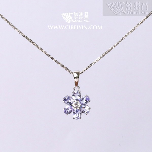 Pure and Beautiful - Tanzanite Silver Pendant