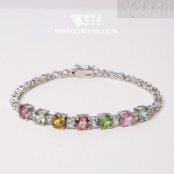 Infinite Splendor – Tourmaline Silver Bracelet
