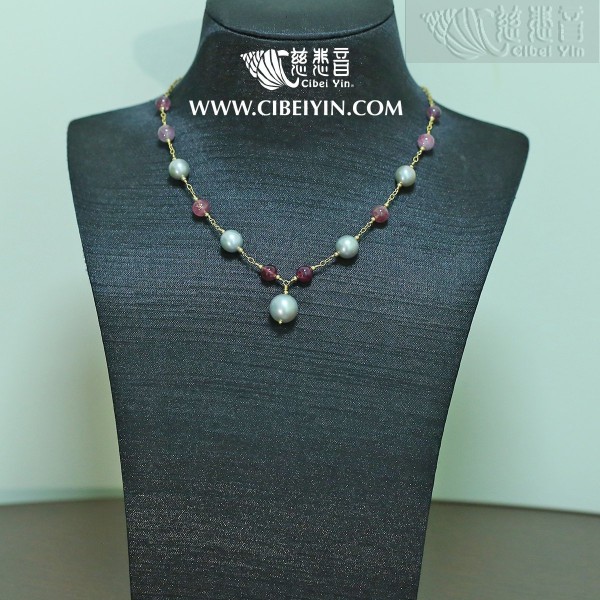 "Beaming with joy"  Freshwater Pearl Necklace