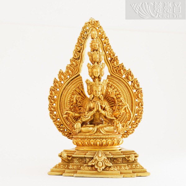 Gold-plated Bronze Statue of Avalokitesvara