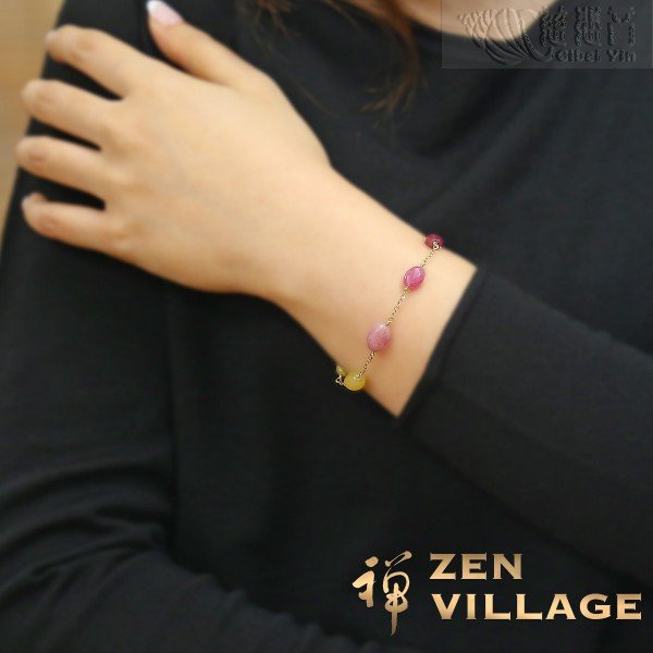 Fancy sapphire GF bracelet