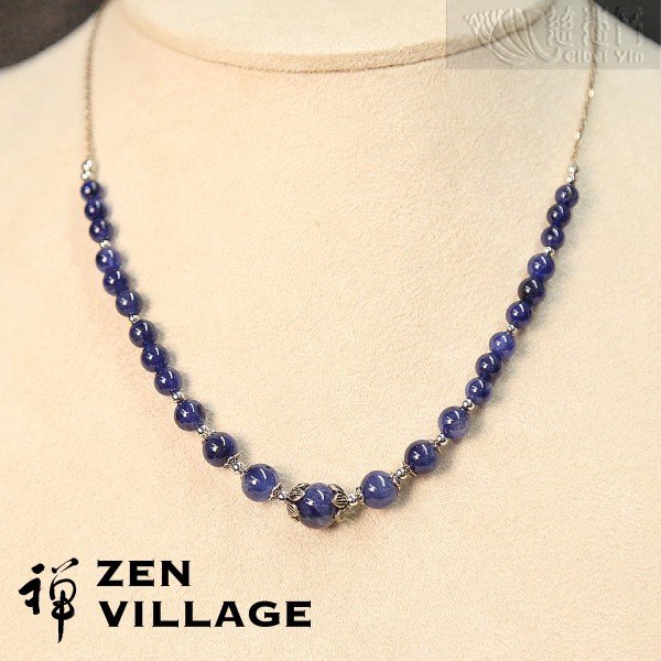 Sapphire 925 silver necklace