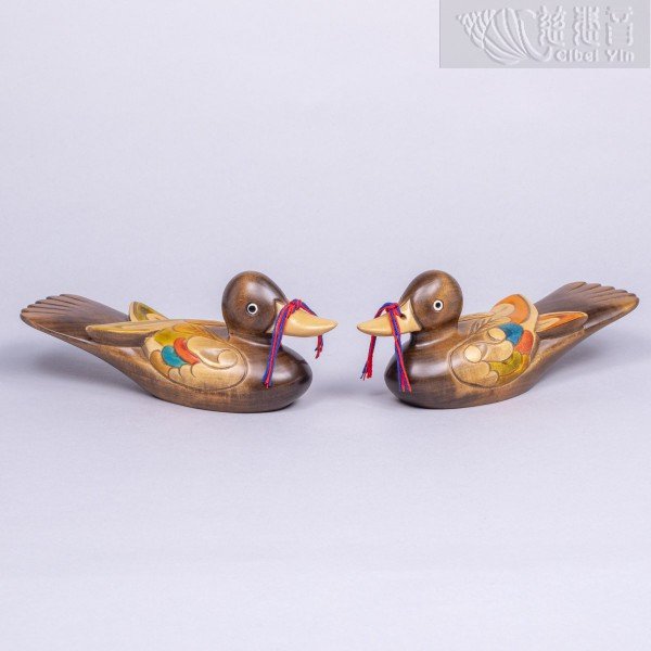 A pair of Contemporary mandarin ducks-2