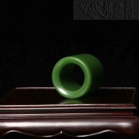 Green Nephrite Thumb ring
