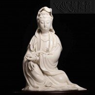 White Porcelain Guanyin At Ease