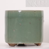 Ming dynasty Longquan celadon tripod censer