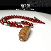 Old Agate Necklace   03-LA