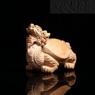 Handheld Wooden Dragon-head turtle