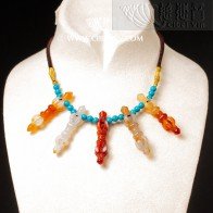 Agate Vajra Pestle 4.5cm Necklace -2