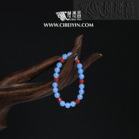 "Auspicious"Aquamarine Bracelet - 8mm