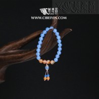 "Abundance"Aquamarine Bracelet - 8mm