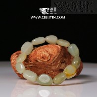 Hetian Jade Natural-Shaped Seed Bracelet（S）