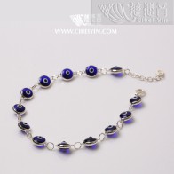 Vajra Eye Bracelet-Dark Blue (7mm)