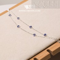 Vajra Eye Double-strand Bracelet-Dark Blue (5mm)