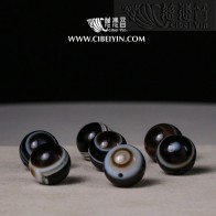 Grade A Natural Agate Dzi Bead 14mm