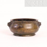 Ming Dynasty Beast-Handle Xuande Incense Burner