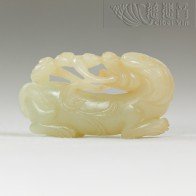 A White Jade Mythical Beast (Qing Dynasty)