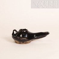 Song Dynasty Thousand-Year Black Glaze Clay Oil Lamp-4