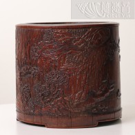 Exquisite Carved Bamboo Brush Pot