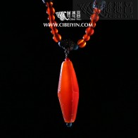 Old Agate beads Necklace 01-3