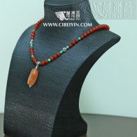 Old Agate Necklace   03-M1